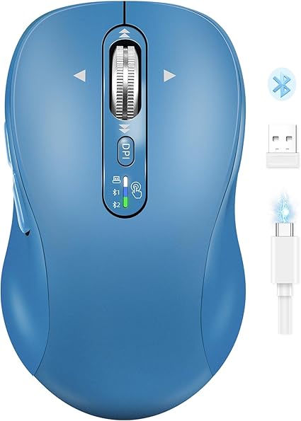 Rechargeable Multi Device Wireless Mouse