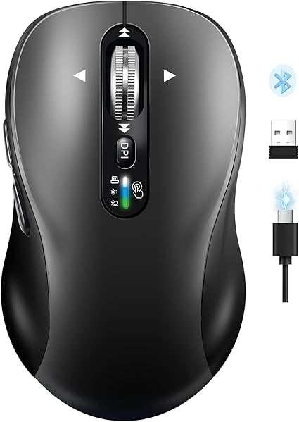 Rechargeable Multi Device Wireless Mouse
