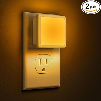 2-Pack Auto On/Off LED Nightlight for Home